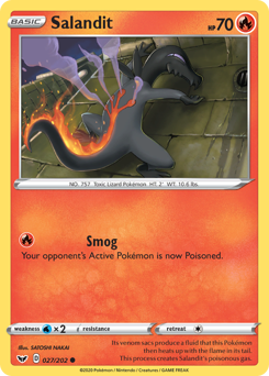 Salandit - 27/202 - Common - Sword & Shield