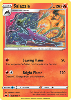 Salazzle - 28/202 - Uncommon - Sword & Shield