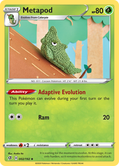 Metapod - 2/192 - Uncommon - Rebel Clash