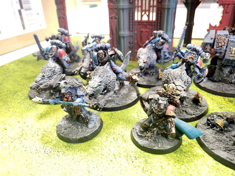 Warhammer 40k Space Wolves Army, Nicely Painted (WC1203)