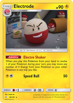 Electrode - 39/181 - Rare Holo - Team Up