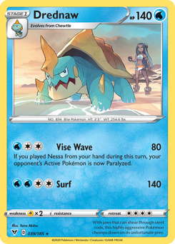 Drednaw(Reverse) - 39/185(Rev) - Rare - Vivid Voltage