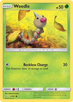 Weedle - 3/181 - Common - Team Up
