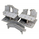 4Ground Frozen City Ruins - Two-Storey Walls & Bridge - 7th City