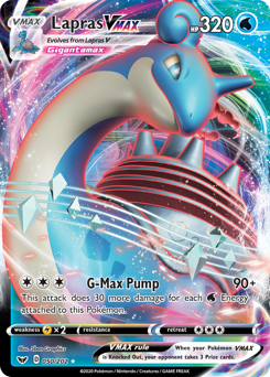 Lapras VMAX - 50/202 - Rare Holo VMAX - Sword & Shield