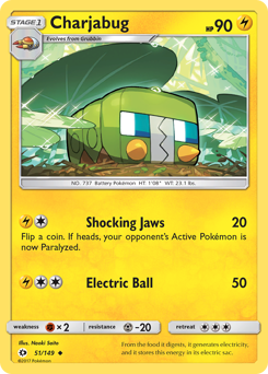 Charjabug - 51/149 - Uncommon - Sun & Moon