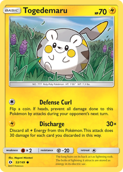 Togedemaru - 53/149 - Common - Sun & Moon