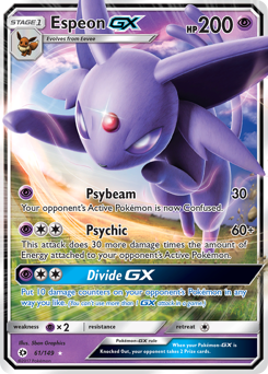 Espeon GX - 61/149 - Rare Holo GX - Sun & Moon