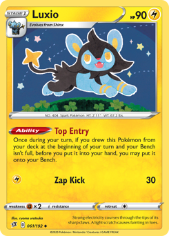 Luxio - 61/192 - Uncommon - Rebel Clash