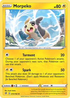 Morpeko - 73/192 - Uncommon - Rebel Clash