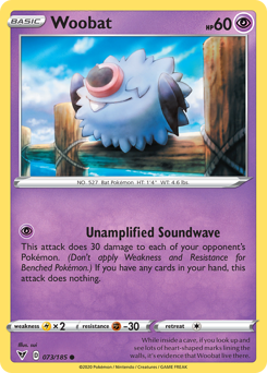 Woobat(Reverse) - 73/185(Rev) - Common - Vivid Voltage