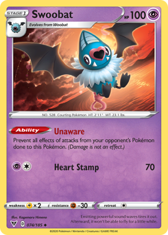 Swoobat(Reverse) - 74/185(Rev) - Uncommon - Vivid Voltage