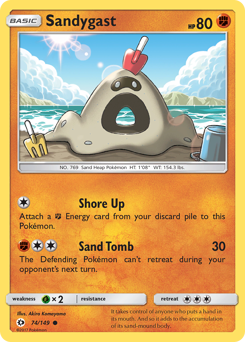 Sandygast - 74/149 - Common - Sun & Moon