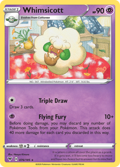 Whimsicott(Reverse) - 76/185(Rev) - Rare - Vivid Voltage