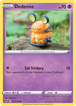 Dedenne(Reverse) - 77/185(Rev) - Common - Vivid Voltage