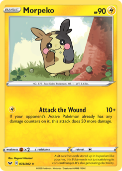 Morpeko - 78/202 - Rare - Sword & Shield