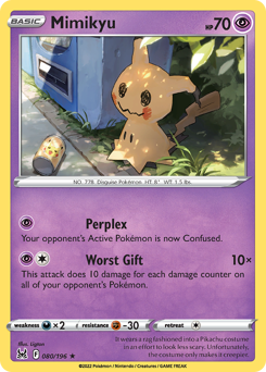 Mimikyu(Reverse) - 80/196(Rev) - Rare - Lost Origin