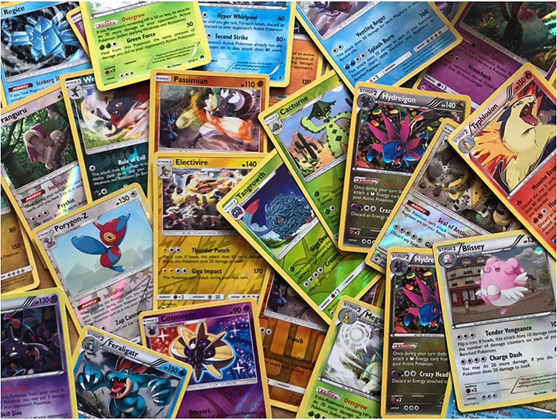 Pokemon Card Bundle! Joblot 100x Cards HOLOS GUARANTEED Mixed Booster Assorted!