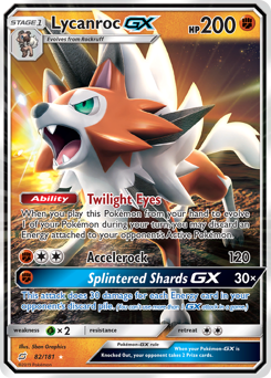 Lycanroc GX - 82/181 - Rare Holo GX - Team Up