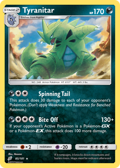 Tyranitar - 85/181 - Rare Holo - Team Up