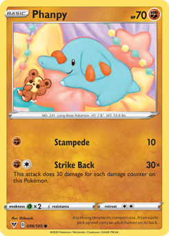 Phanpy(Reverse) - 86/185(Rev) - Common - Vivid Voltage