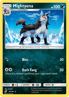 Mightyena - 87/181 - Rare - Team Up