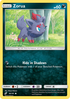 Zorua - 90/181 - Common - Team Up