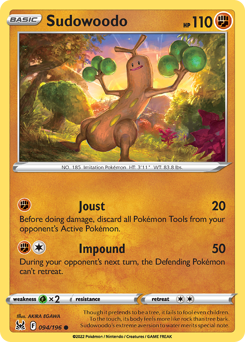 Sudowoodo(Reverse) - 94/196(Rev) - Common - Lost Origin