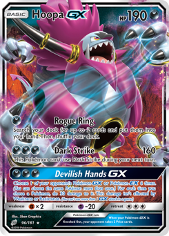 Hoopa GX - 96/181 - Rare Holo GX - Team Up