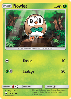 Rowlet - 9/149 - Common - Sun & Moon