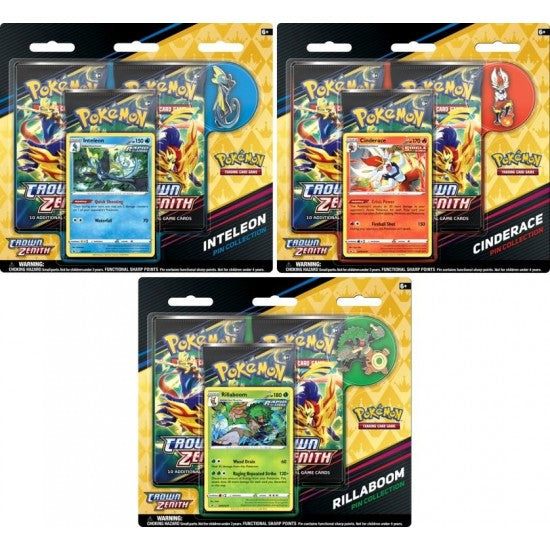 Pokemon TCG Crown Zenith Pin Collection one at Random