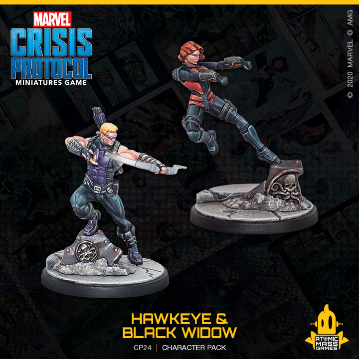 Marvel Crisis Protocol: Hawkeye & Black Widow Character Pack
