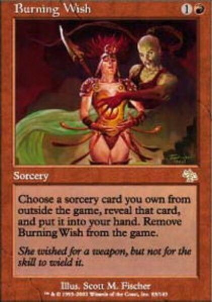 MTG: Burning Wish - Red Rare - Judgement - Jud - Magic Card