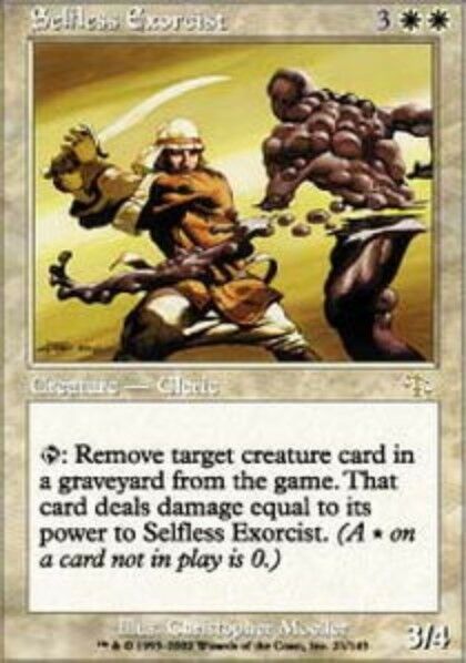 MTG: Selfless Exorcist - White Rare - Judgement - JUD - Magic Card