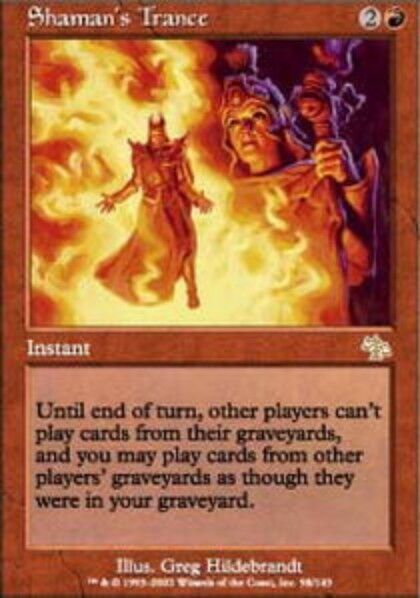 MTG: Shaman's Trance - Red Rare - Judgement - Jud - Magic Card