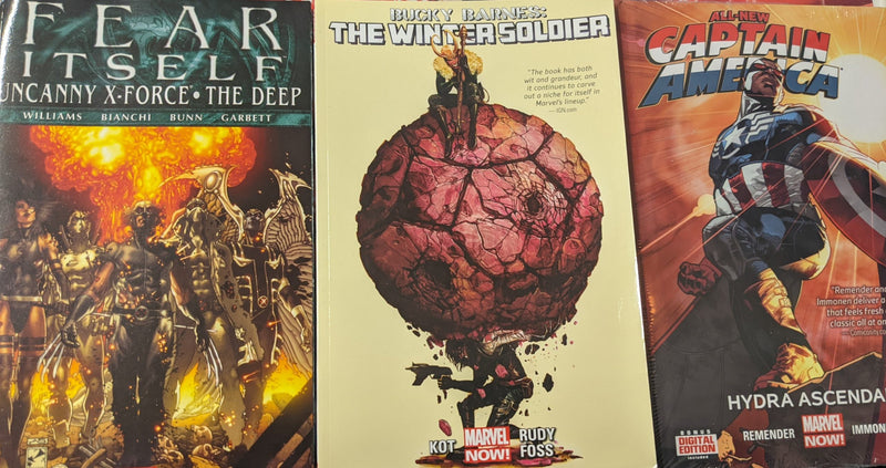 Marvel Graphic Novel Bundle Captain America, Bucky Barnes, X-men (P3059)