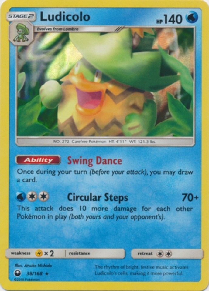 Ludicolo - 38/168 - Holo Rare - Celestial Storm