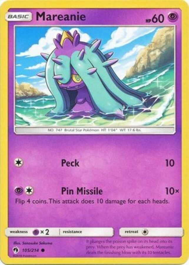 Mareanie 105/214 - Common - Lost Thunder