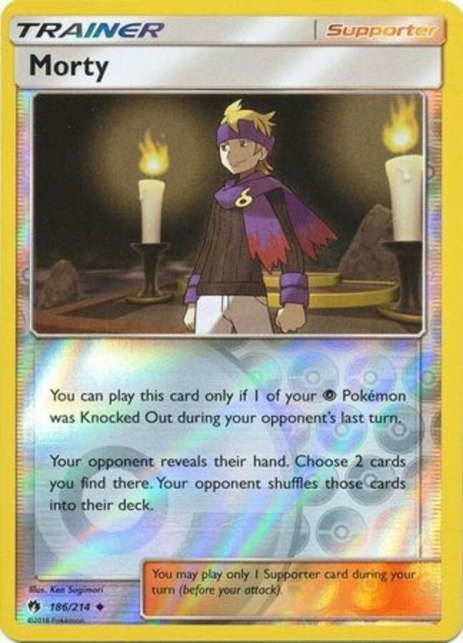 Morty Reverse Holo - 186/214 - Uncommon - Lost Thunder