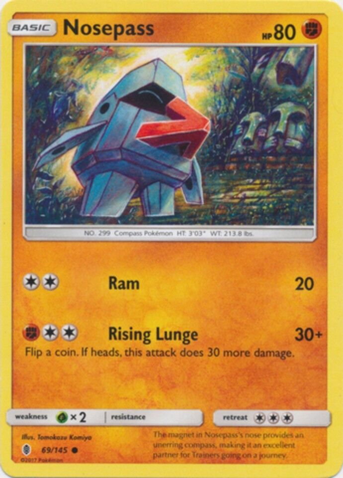 Nosepass - 69/145 - Common - Sun & Moon: Guardians Rising