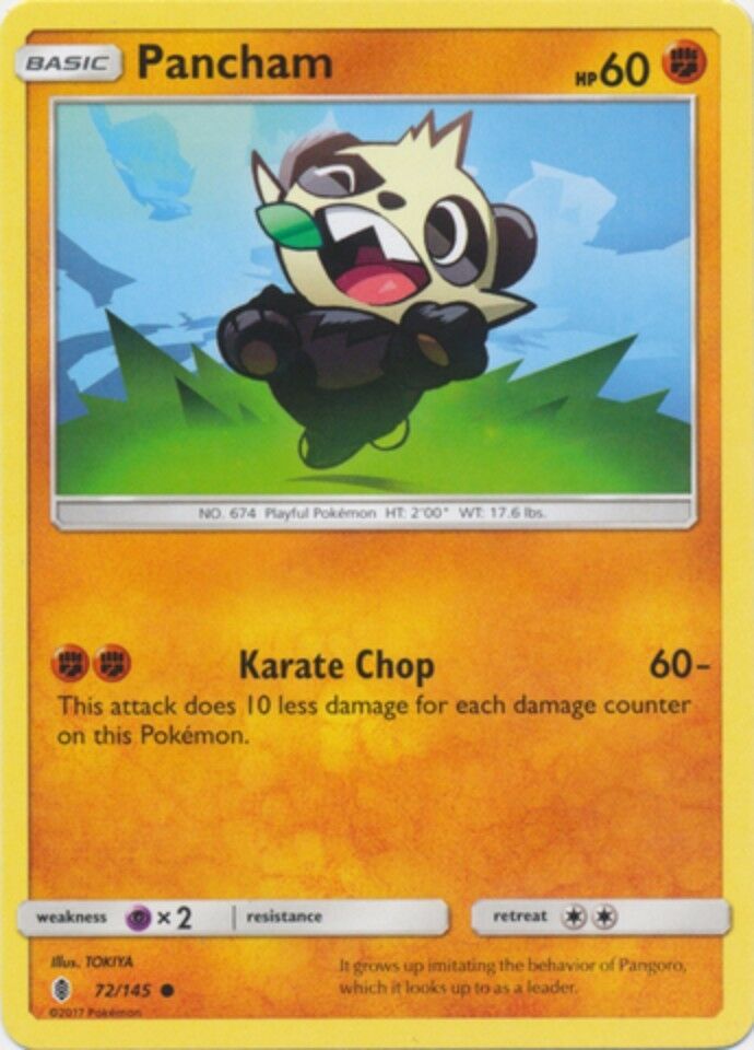 Pancham - 72/145 - Common - Sun & Moon: Guardians Rising