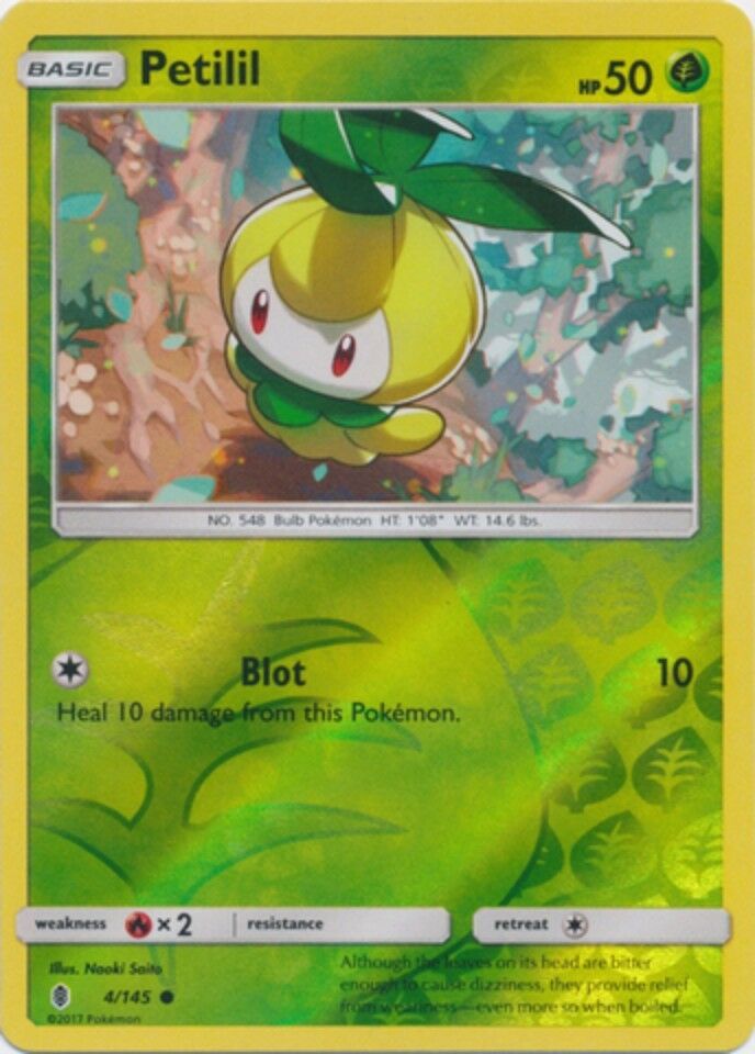 Petilil - 4/145 - Common - Reverse Holo - Sun & Moon: Guardians Rising