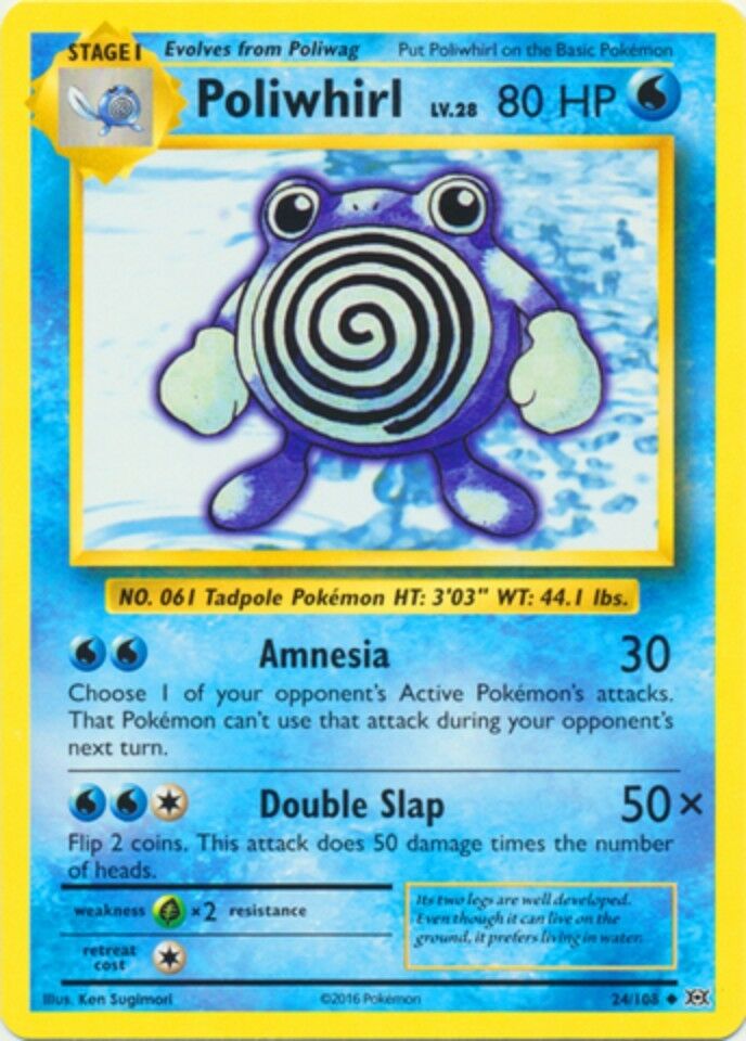 Poliwhirl - 24/108 - Uncommon - XY Evolutions