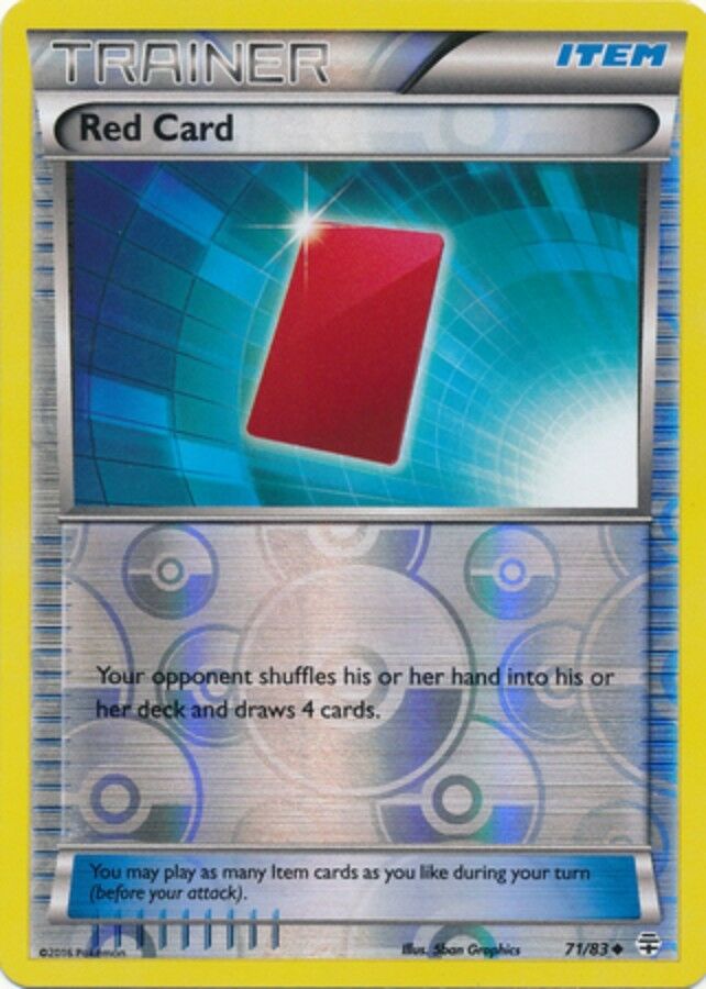 Red Card Reverse Holo - 71/83 - Uncommon - XY: Generations