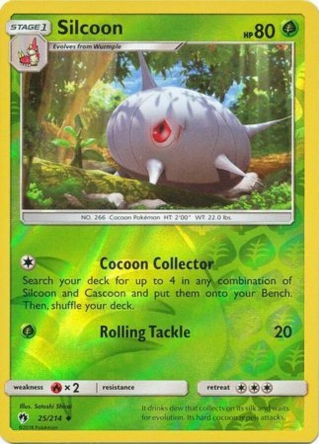 Silcoon Reverse Holo - 25/214 - Uncommon - Lost Thunder