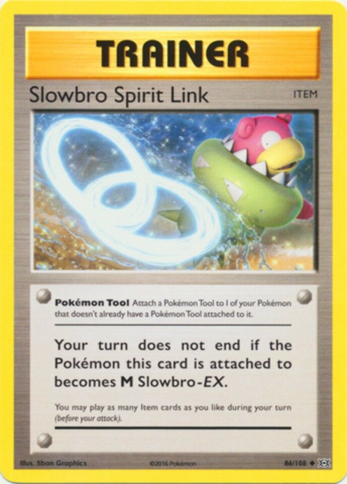 Slowbro Spirit Link - 86/108 - Uncommon - XY Evolutions