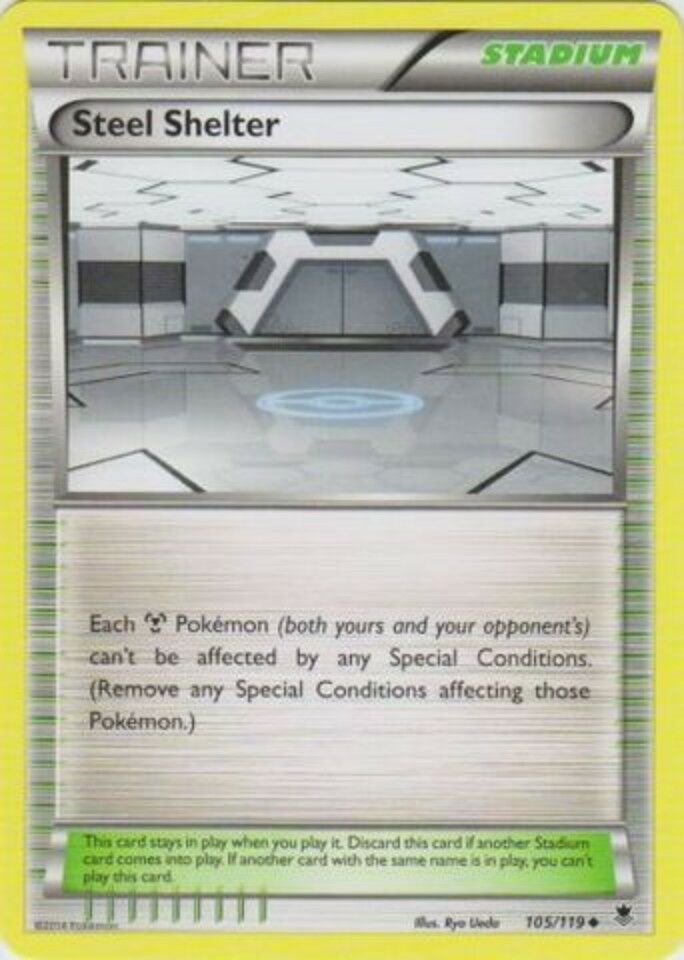 Steel Shelter Reverse Holo - 105/119 - Uncommon - XY Phantom Forces