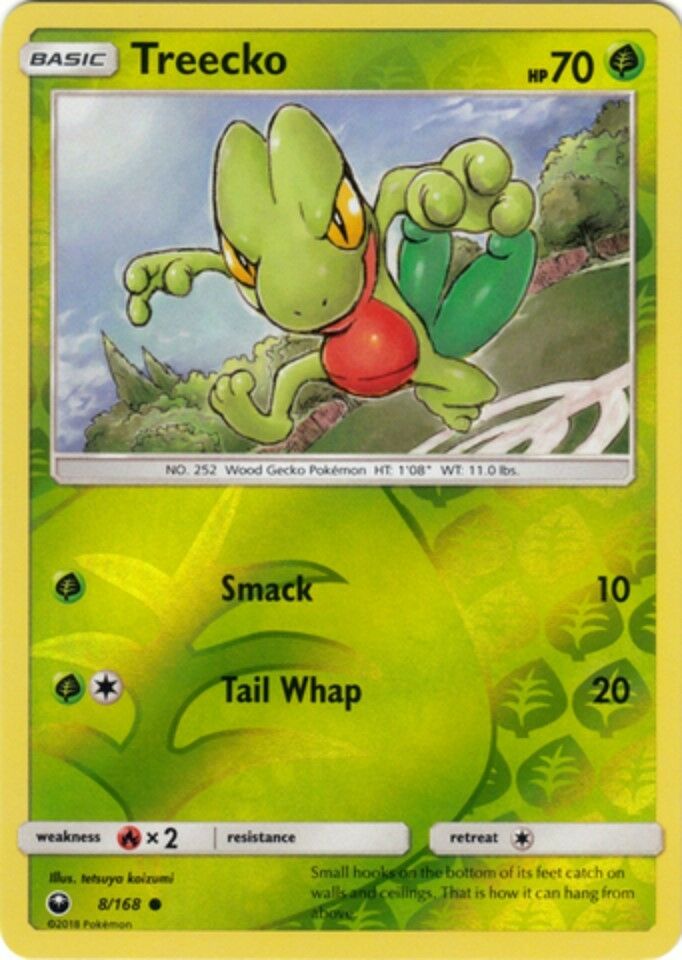 Treecko 8/168 Reverse Holo - Common - Celestial Storm