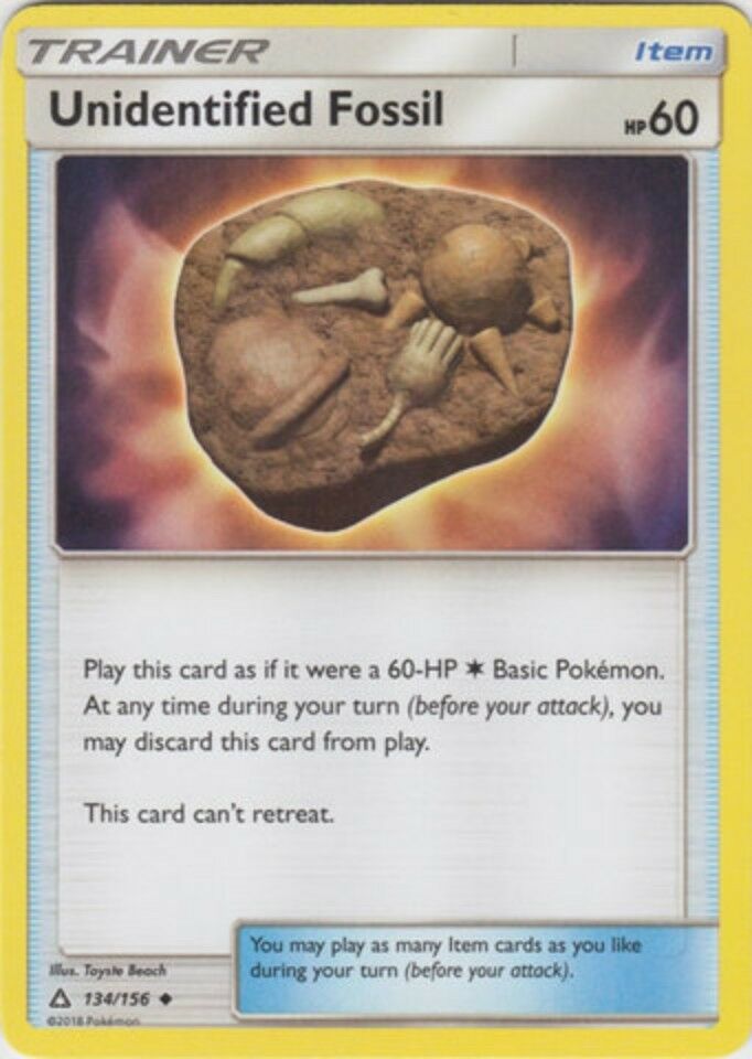 Unidentified Fossil - 134/156 Uncommon - Ultra Prism