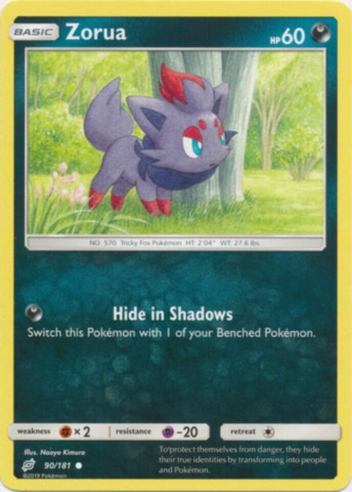 Zorua - 90/181 - Common - Sun & Moon: Team Up